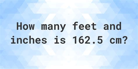 162.5 cm in feet|162.5 Centimeters to Feet 